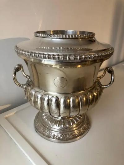 Pair Sheffield Regency Wine Coolers Silver Plated