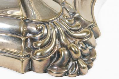 Pair Sheffield Silver Plate George II Style Candlesticks