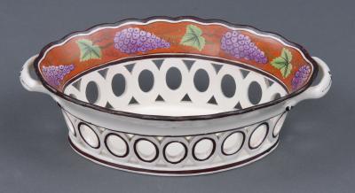 Pair Spode Chestnut Baskets Circa 1820