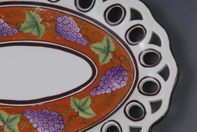 Pair Spode Chestnut Baskets Circa 1820