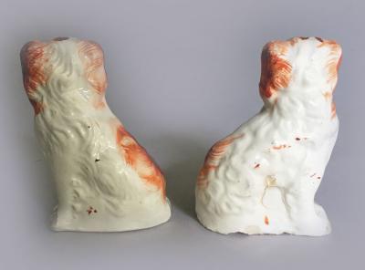 Pair Staffordshire King Charles Spaniels