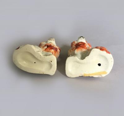 Pair Staffordshire King Charles Spaniels