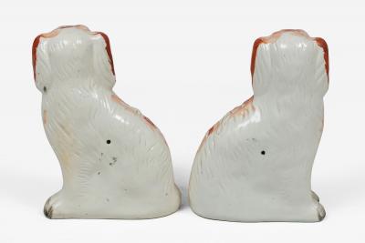 Pair Staffordshire Separate Leg King Charles Spaniels