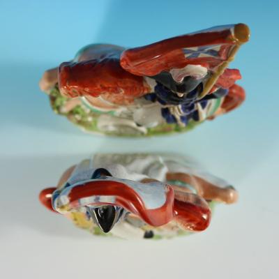 Pair Staffordshire Simpson Brown Generals on Horseback