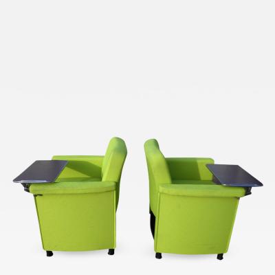 Pair Teknion Belize Lounge Chairs with Tablet