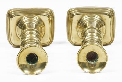 Pair Victorian Brass Candlesticks