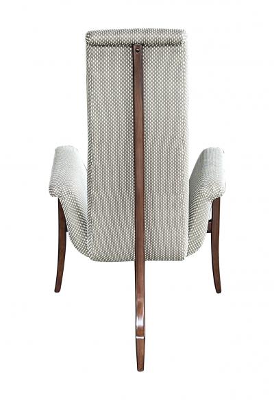 Pair Vintage 1960s Tripod Lounge Chairs with Flared Arms