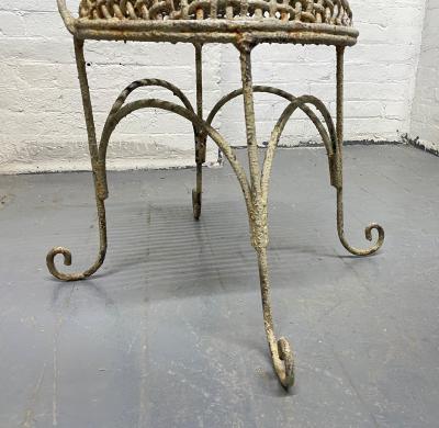 Pair Vintage Cello Form Garden Chairs