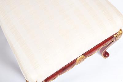 Pair Wood Framed Gilt Design Detail Side Chairs