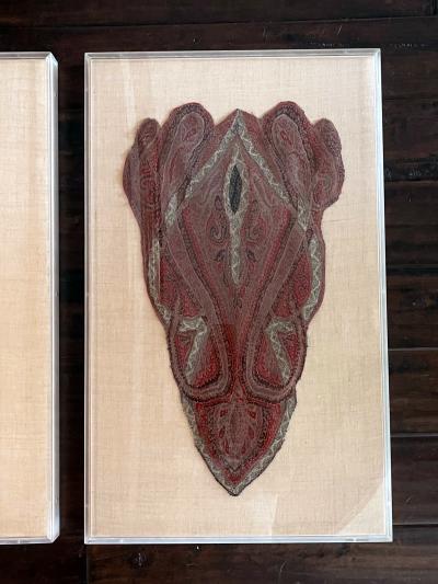 Pair framed Antique Parsley Shaw Fragments