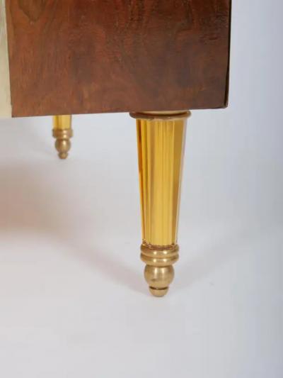 Pair mid century burr dressers Italy c1970