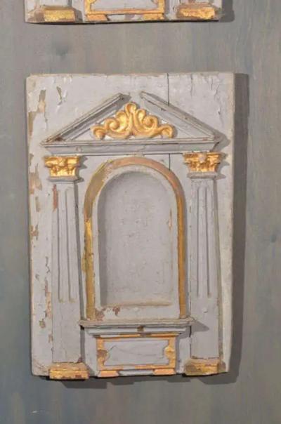 Pair of 16th Century Late Renaissance Fragment Gilt Panels