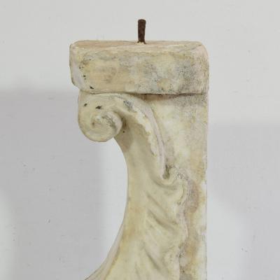 Pair of 17th 18th Century Italian White Marble Baroque Ornaments