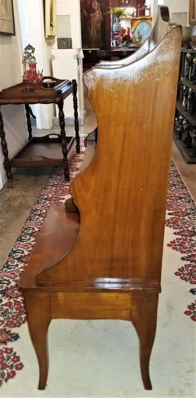 Pair of 18C Country French Cherrywood Open Shelved Side Tables