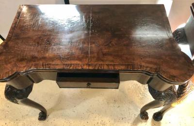 Pair of 18th 19th Century Georgian Compatible Card Game or Flip Top Tables