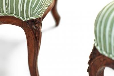 Pair of 18th C Louis XV Armchairs