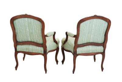 Pair of 18th C Louis XV Armchairs