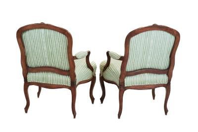 Pair of 18th C Louis XV Armchairs