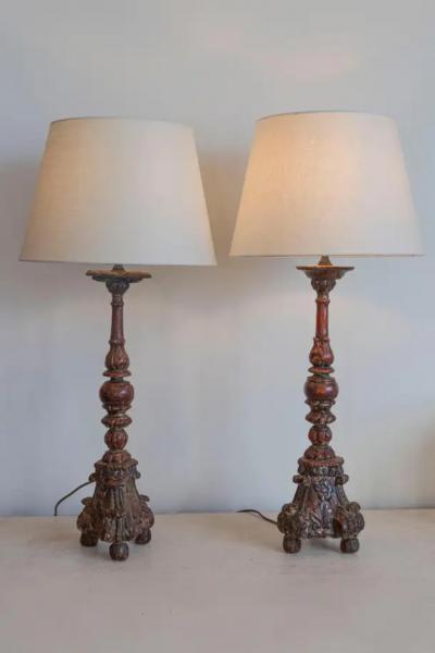 Pair of 18th Century French Lamps