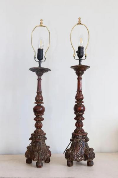Pair of 18th Century French Lamps