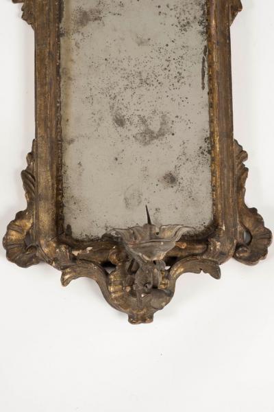 Pair of 18th Century Giltwood Mirrored Sconces