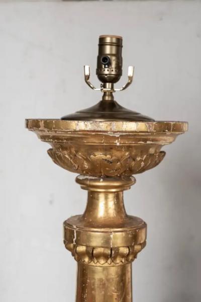 Pair of 18th Century Italian Giltwood Torchieres