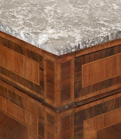 Pair of 18th Century Italian Marquetry Inlaid Commodes