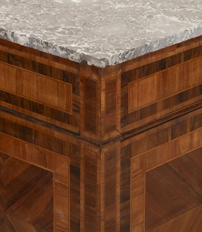 Pair of 18th Century Italian Marquetry Inlaid Commodes