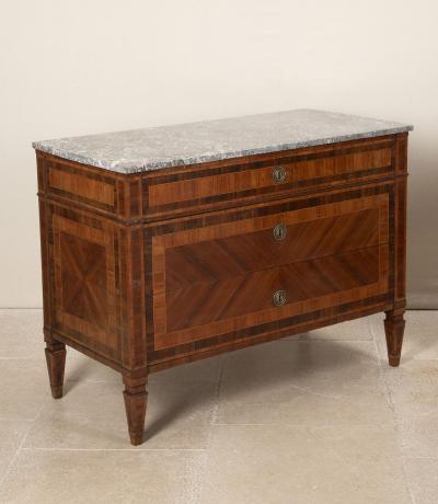 Pair of 18th Century Italian Marquetry Inlaid Commodes