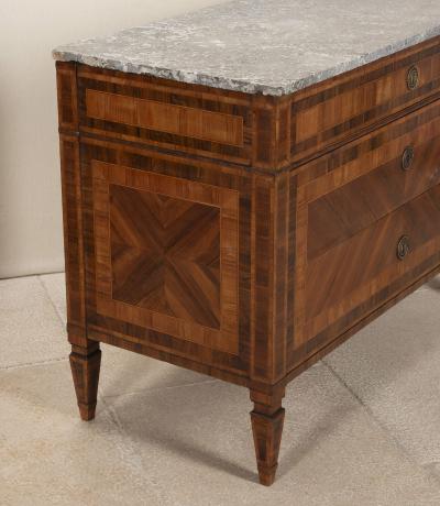 Pair of 18th Century Italian Marquetry Inlaid Commodes