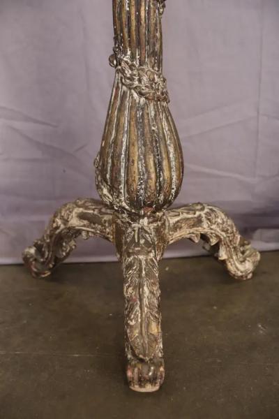Pair of 18th Century Large Carved Candlesticks