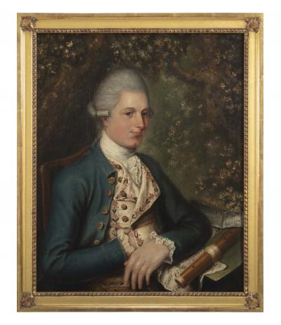 Pair of 18th Century Portraits of a Gentleman and a Lady