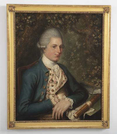 Pair of 18th Century Portraits of a Gentleman and a Lady