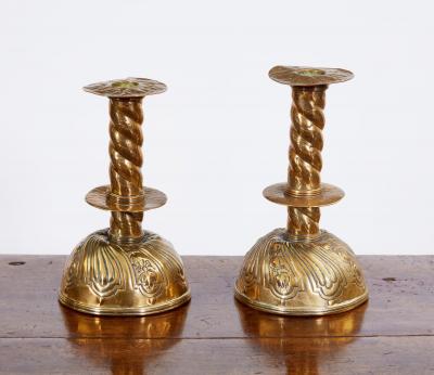 Pair of 18th Century Swedish Candlesticks