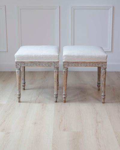 Pair of 18th Century Swedish Gustavian Stools
