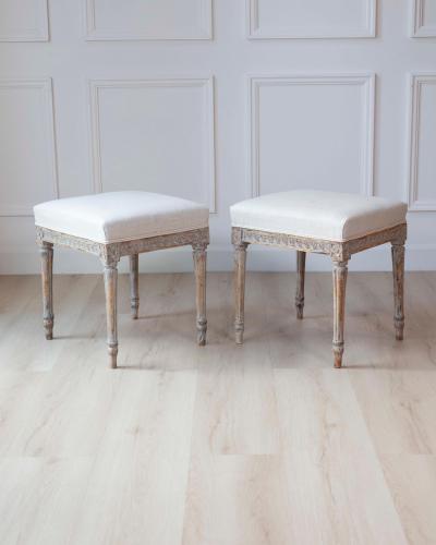 Pair of 18th Century Swedish Gustavian Stools
