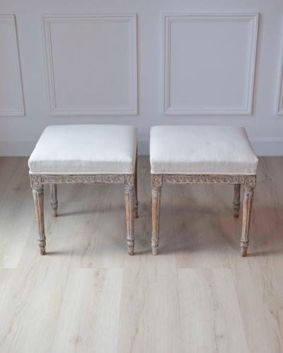 Pair of 18th Century Swedish Gustavian Stools