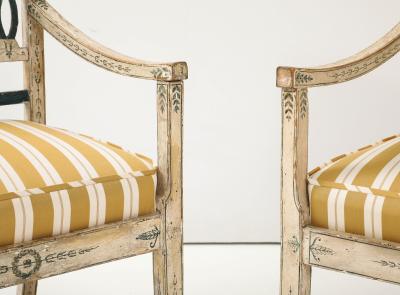 Pair of 18th Century Swedish Polychrome Chairs