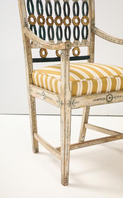 Pair of 18th Century Swedish Polychrome Chairs