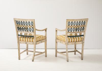 Pair of 18th Century Swedish Polychrome Chairs