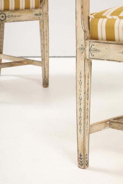 Pair of 18th Century Swedish Polychrome Chairs
