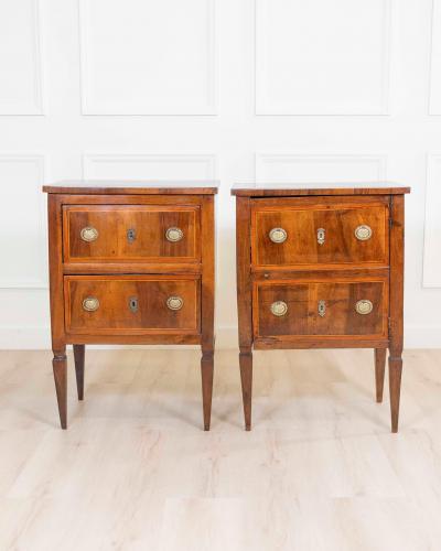 Pair of 18th Century Tuscan Louis XVI Bedside Tables