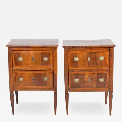 Pair of 18th Century Tuscan Louis XVI Bedside Tables