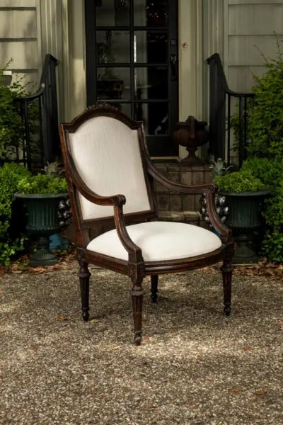 Pair of 18th Century Tuscan Walnut Side Chairs