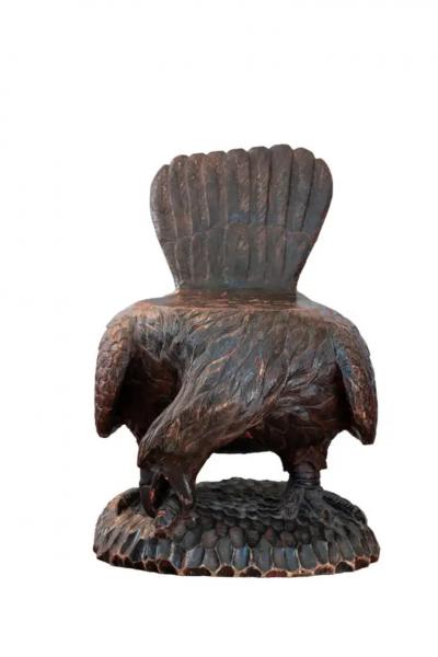 Pair of 18th Century Venetian Carved Eagle Chairs or Benches