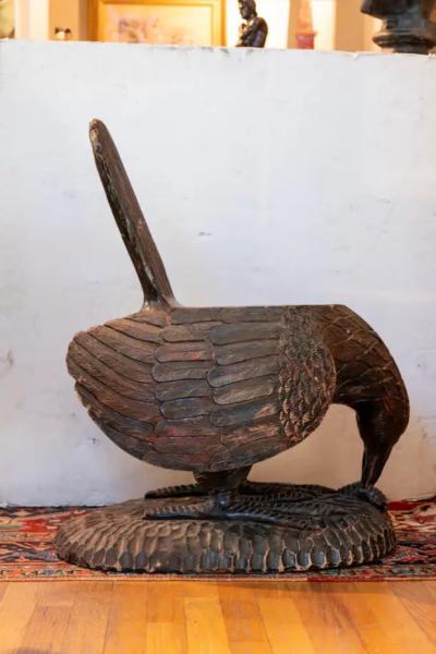 Pair of 18th Century Venetian Carved Eagle Chairs or Benches