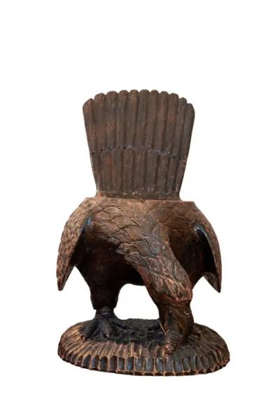 Pair of 18th Century Venetian Carved Eagle Chairs or Benches