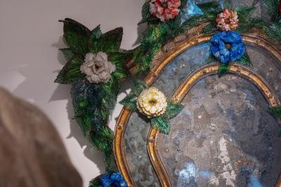 Pair of 18th Century Venetian Murano Glass Mirrors