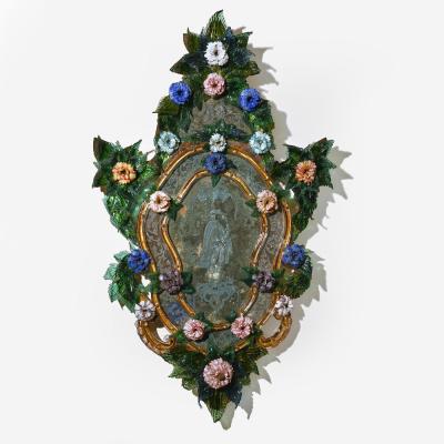 Pair of 18th Century Venetian Murano Glass Mirrors