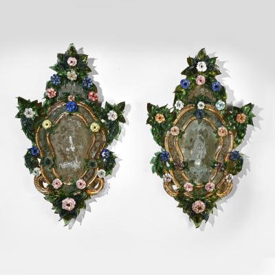 Pair of 18th Century Venetian Murano Glass Mirrors